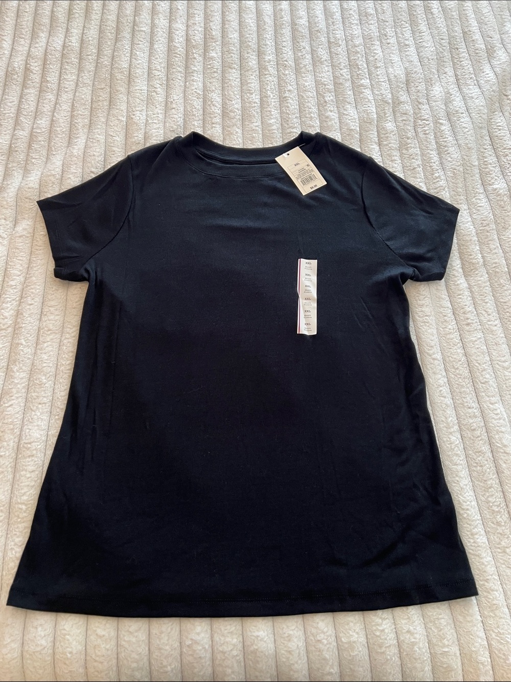 a new day Black Short-Sleeve Crewneck Tee